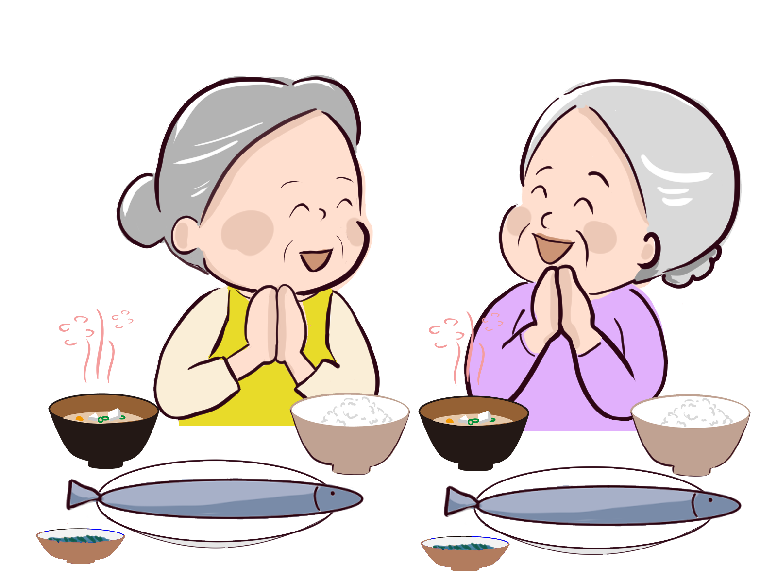 手作りの昼食の様子